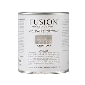 Fusion Mineral Gel Stain And Top Coat Color Gray Stone One Step Finish 1 Quart